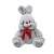 New Style Hot Selling Cute Vivid Bow Sleeping Pillow Baby Birthday Present PV Sitting Position Rabbit Plush Toy