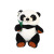 Factory Direct Sales Custom Soft Rabbit Fur Pp Cotton Straw Panda Children Doll Toy Cute National Treasure Plush Doll