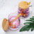 Household Borosilicate Glass Breakfast Coffee Juice Milk Glass with Handle with Wooden Spoon Wooden Lid Water Cup