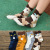 Autumn and Winter Long Three-Dimensional Little Wild Cat Series Korean Cartoon Three-Dimensional Socks Women's Pure Cotton Mid-Calf Length Socks Wholesale