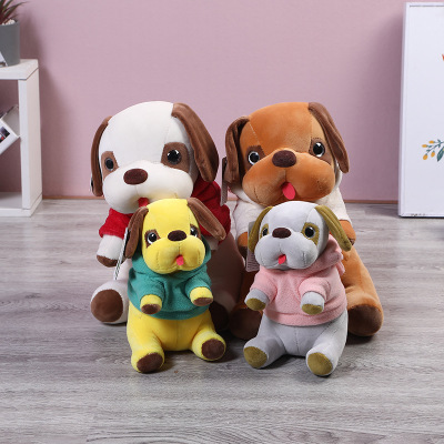 Factory Direct Sales 2020 New Windbreaker Dog Plush Toy Cute Cartoon Dog Tongue Baby Sleep Companion Figurines