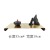 New Chinese Style Zen Ornament Wrought Iron Metal Rockery Shadow Tray Model Room Hotel Sample Room Peak Soft Decoration