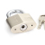Padlock Electroplating Matte Diamond Thick Steering Lock Factory Direct Sales