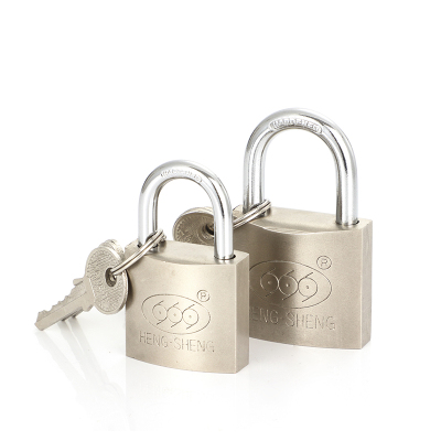 Padlock Direct Open Electroplating Matte Semi-Copper Core Lock Factory Direct Sales