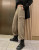 Handsome Overalls Women's Loose Black Sports 2020 New High Waist Slimming and Straight Ankle-Banded Versatile Pants Autumn
