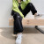 Gray Sports Pants Female Loose Tappered Autumn and Winter High Waist Drooping Slimming and Straight Wide Leg Leisure Guardian Ins-Music of the Tide