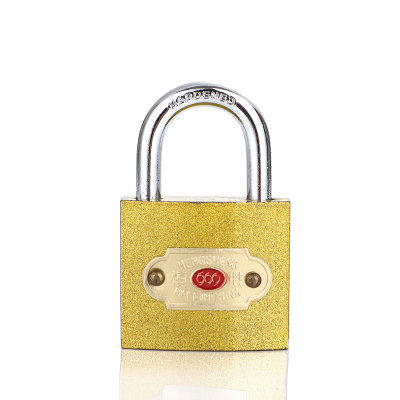 Padlock Direct Golden One-Word Lock Factory Direct Sales