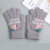 Women's Korean-Style Cute Ins Student Girl Plush Fleece-Lined Warm Five-Finger Cold-Proof Touch Screen Gloves