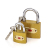 Padlock Direct Golden One-Word Lock Factory Direct Sales