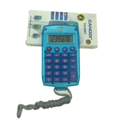 Factory Direct Sales CA-8961 Portable Color Gift Electronic Palm Calculator with Lanyard