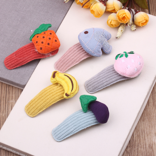 Cute Childlike Cute Fruit Barrettes Hair Rope Pineapple Banana Orange Hair Ring Bangs Clip BB Clip Korean Hair Accessories