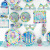 Little Mermaid Theme Layout Party Supplies 16 Piece Set Single Product Mixed Batch Paper Party Decoration Birthday Tableware