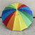 120cm Beach Umbrella 48-Inch Beach Umbrella Rainbow Color Sun Umbrella