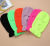 New Autumn and Winter Warm Fluorescent Three-Hole Toque Bandit Windproof Woolen Knitted Hat Outdoor Cycling Warm Face Mask