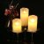 Factory Direct Sales LED Electronic Candle Light Cylindrical Buddha Lamp Wedding Celebration Decoration Candle Simulation Candle Lamp