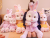 Cute Little White Rabbit Doll Purple Plush Toy Star Sleeping Pillow Doll