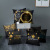 Gm166 Peach Skin Fabric Black Gold Christmas Pillow Cover New Cross-Border Hot Snowflake Letters Sofa Cushion Cover