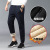 Fleece-Lined Track Pants Male Winter Thicken Relaxed Casual Cotton Pants qiu dong kuan Cashmere Pants Men's Sweatpants Outer Wear