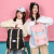 New Korean Style Couple Tee Contrast Color Backpack Outdoor Travel Waterproof Computer Backpack Middle School and College Schoolbag Wholesale