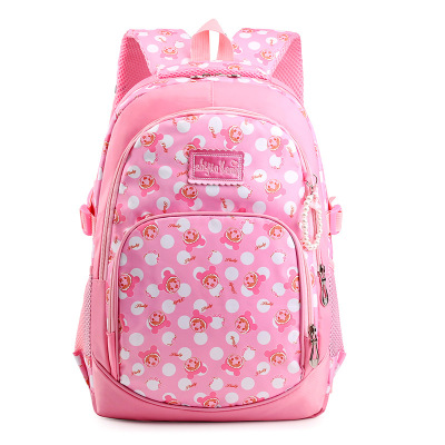 2019 New Schoolbag for Primary School Girls Korean Style Waterproof Nylon Girls' Backpack for Grade 1-6 Factory Direct Sales
