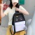 2020 New Korean Style Contrast Color Backpack Four-Piece Outdoor Travel Computer Backpack Middle School and College Schoolbag