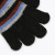 Winter Children's Thermal Gloves Primary School Children's Wool Finger Gloves Striped Children's Full Finger Gloves Factory Direct Sales