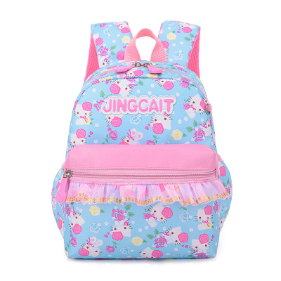 Customized 2019 New Backpack Children's Pu Backpack Diving Material Children's Schoolbag Cartoon Printed Schoolbag Wholesale
