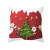 Gm127 Nordic Christmas Pillow Cover Red Cartoon Santa Claus Series Peach Skin Fabric Sofa Cushion Cover