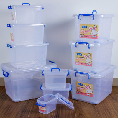 Storage Box Transparent Toy Storage Box on-Board Storage Box Large Size Clothing Organizing Box Logo Customization