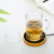 Office Transparent Glass Cup Three Cups Borosilicate Glass Filter Glass Scented Tea Cup Tea Set