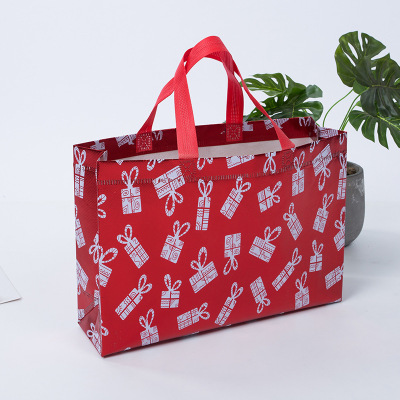 Christmas Gift Bag Creative Non-Woven Bag Christmas Gift Bag Non-Woven Handbag Currently Available