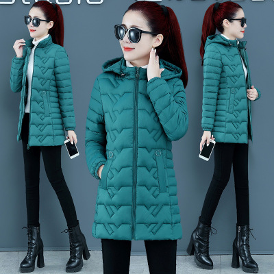 2020 Autumn and Winter New down Cotton-Padded Clothes Women's Mid-Length Loose-Fitting Korean Style Coat Thickened Cotton Padded Coat Stall Wholesale