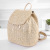 Summer New Korean Style Fashion European and American Style Fashion Small Fresh Backpack Straw Women's Woven Bag Beach Travel Backpack