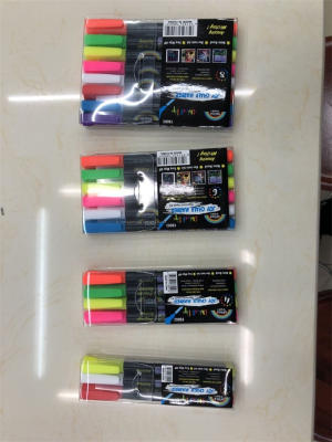 8-Color Metallic Electronic Highlight Pen Erasable Color Whiteboard Pen for Supermarket