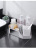 Baiya Lige Stylish and Versatile Desktop Cosmetics Storage Box with Mirror Sundries Rack Bathroom Dresser