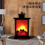 Cross-Border Factory Direct Fireplace Wind Lamp Home Craft Led Too Simulation Flame Carbon Lamp Landscape Lamp Amazon