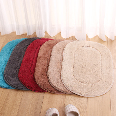 Tufted Microfiber Bathroom Door Absorbent Carpet Mat Bathroom Step Mat Entrance Floor Mat Customized Processing