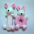 Factory Customized Korean Synchronous Bear and Rabbit Hand Ring Hand Stick Rattle Combination Plush Baby Rattle Rattle Toy Gift