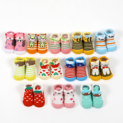 New Baby Socks Three-Dimensional Socks Cartoon Non-Slip Toddler Baby Floor Socks Newborn Cotton Cute Socks