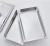 Stainless Steel Basin Rectangular Gastronorm Container with Lid Fractional Plate Meal Basin Milk Tea Shop Jam Box