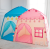 Children's Flower Tent Game House Indoor Boys and Girls Princess Castle Villa Secret Base Toys Wholesale Blue
