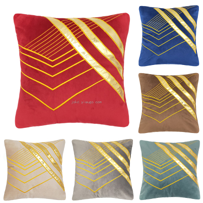 Netherlands Velvet Pillow Cushion Nordic Simple Modern High-End Soft Sofa Cushion Flannel Pillow Case