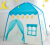Children's Flower Tent Game House Indoor Boys and Girls Princess Castle Villa Secret Base Toys Wholesale Blue
