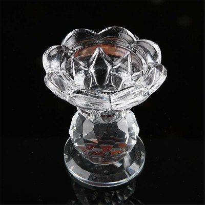 Home Furnishings Crystal Glass Candlestick Factory Outlet