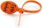 Plastic Zipper 4 Inches about 10.2 Self-Locking Nylon Cable Tie Writable Tie Winding Cable Orange)
