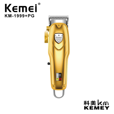 Kemei Hair Clipper KM-1999 + PG USB Rechargeable Two-Color Carbon Steel Cutter Head Electric Hair Scissors