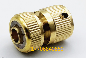 Brass 4 Points Repair Joint 1/2 Repair Connector Water Pipe Lengthening Connection Tool Hose Used in Garden Connector