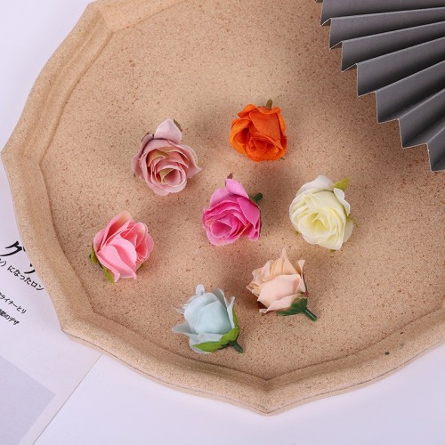 factory direct sales artificial flower head new diy garland accessories fake flower artificial flowers silk flower o. mu handmade flowers head
