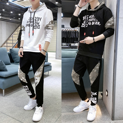 Autumn Sweater Suit Men's Hooded Casual Sports Autumn Clothing 2019 New Korean Version of the Trend of Student Coat Men's Clothing