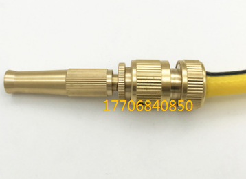 Garden Watering Hose Nozzle High Pressure Car Washing Gun Spray Nozzle Brass Nipple Type Gun Head Adjustable Twist